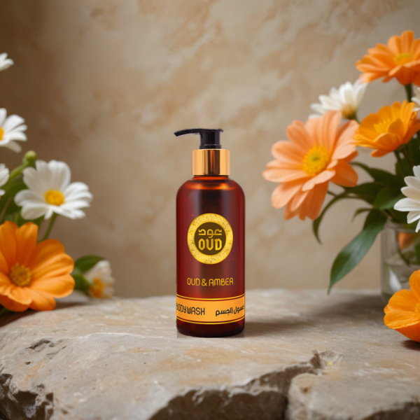 300ML Oud Premium Body Wash - Oud & Amber - Image 3